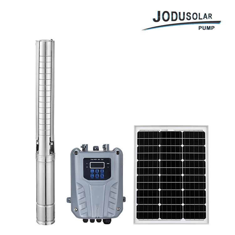 প্লাস্টিক ইমপেলার সহ 3 ইঞ্চি AC/DC 750W-1100W সোলার পাম্প